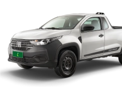 Carro Fiat Strada branco